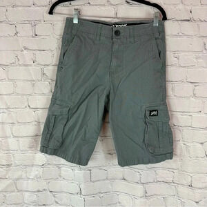 ZOO YORK unbreakable grey cargo shorts sz 14 boys youth utility streetwear